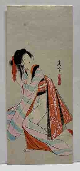 アンティーク 昭和56年 講談社オリジナル 木版画 大本靖【水芭蕉の尾瀬沼】 アンティーク 昭和56年 講談社オリジナル 木版画 大本靖【水芭蕉